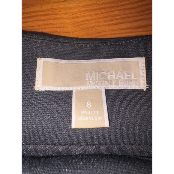 Michael‎ Kors Fitted Skirt Size 8 Cheetah Accent Sheath Style Chic Animal Print - Picture 4 of 8